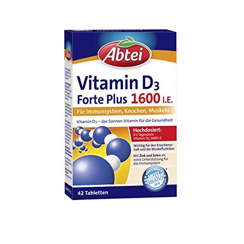 Die beste vitamin d praeparate abtei vitamin d3 forte plus 1600 i e 42 tabl Bestsleller kaufen
