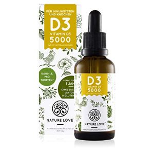 Vitamin-D-Präparate Nature Love ® Vitamin D3 5000 (50ml flüssig)