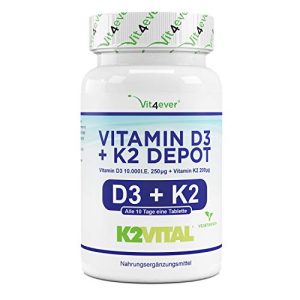 Vitamin-D-Präparate Vit4ever Vitamin D3 10.000 I.E + Vitamin K2