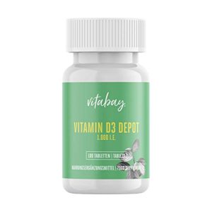 Vitamin D supplements vitabay Vitamin D3 1000 IU, 100 tablets