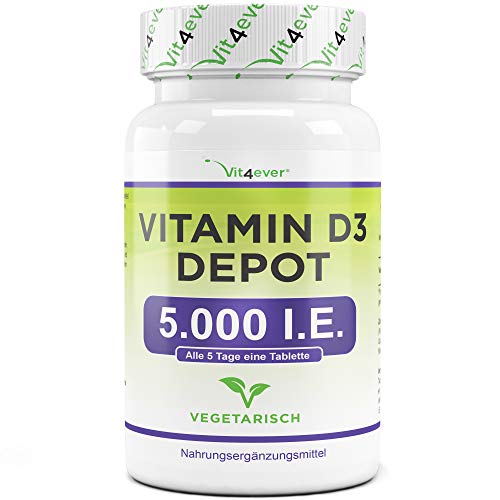 Die beste vitamin d tabletten vit4ever vitamin d3 5000 i e depot 500 tabl Bestsleller kaufen