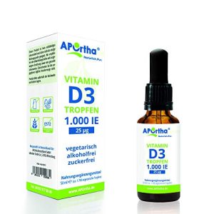 Vitamin D3 APOrtha 1000. I.E – 25 µg, Tropfen, 50ml, vegetarisch
