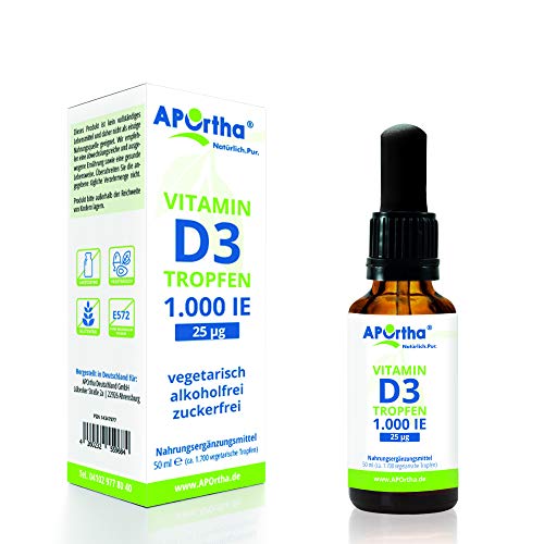 Die beste vitamin d3 aportha 1000 i e 25 c2b5g tropfen 50ml vegetarisch Bestsleller kaufen