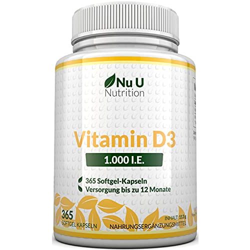 Vitamin-D3-Tabletten Nu U Nutrition Vitamin D3 1.000 I.E.