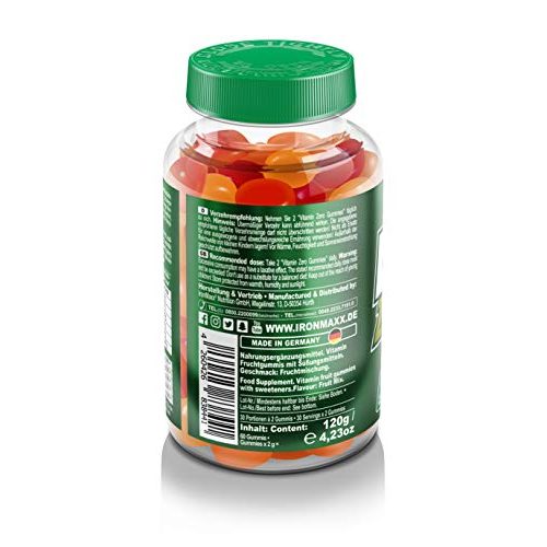 Vitamin-Gummibärchen IronMaxx Vitamin Zero Gummies, 60 Stück