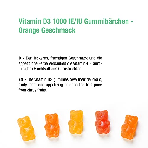 Vitamin-Gummibärchen vitabay Vitamin D3 1000 IE Gummies