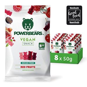 Vitamin sakızlı ayılar Biz doğal olarak Powerbeärs Vegan'ız, 8x50g