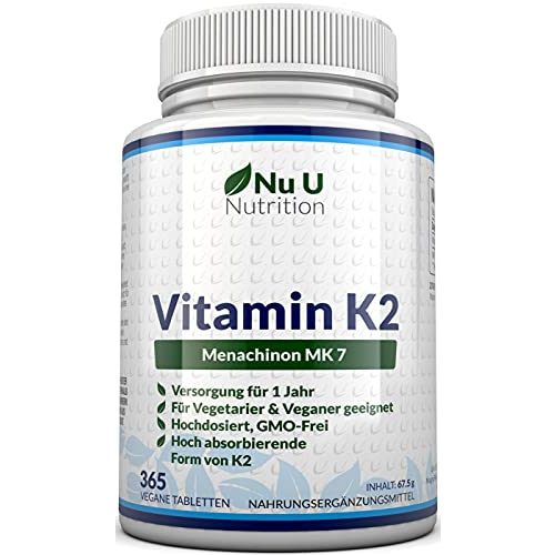 Die beste vitamin k2 nu u nutrition mk7 200 c2b5g 365 tabletten Bestsleller kaufen
