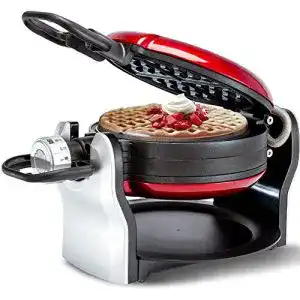 Waffeleisen (drehbar) DAETNG Red Flip Belgisches Waffeleisen