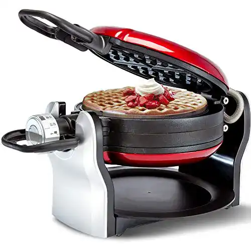 Waffeleisen (drehbar) DAETNG Red Flip Belgisches Waffeleisen