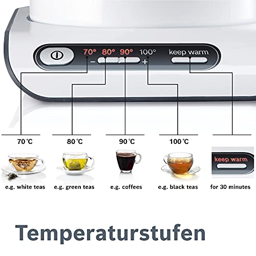 Wasserkocher mit Temperatureinstellung Bosch Hausgeräte, 1,5 L