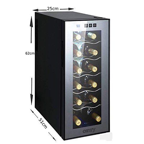 Weinkühlschrank CAMRY 33 Liter 12 Flasche Weinkühler, Glastür