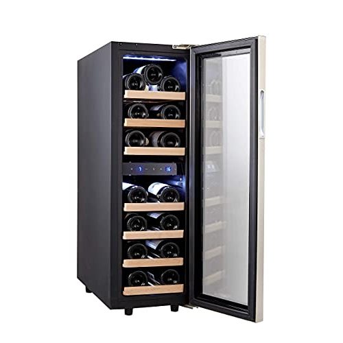 Weinkühlschrank Kalamera 2 Zonen für 19 Flaschen, Kompressor
