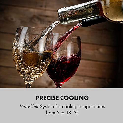 Wine fridge Klarstein Shiraz, 5-18 °C, 42 dB, 12 bottles