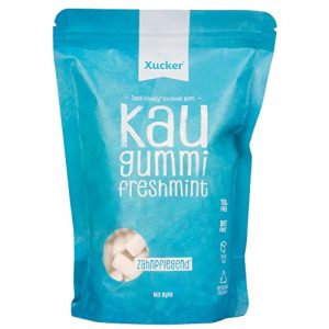 Xylit-Kaugummi Xucker Zuckerfreie Zahnpflege, Freshmint, 600g