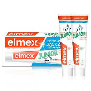 Zahnpasta ELMEX Junior Doppelpack, 2 x 75 ml, für Kinder