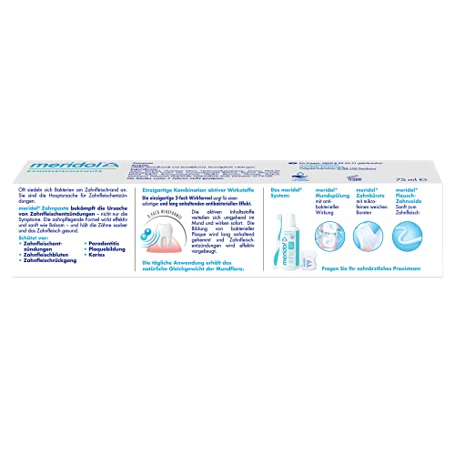 Zahnpasta Meridol, 1 x 75 ml, antibakterieller Effekt