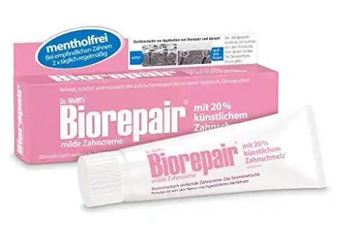 Zahnpasta ohne Fluorid Biorepair Zahncreme mild, 2 x 75 ml