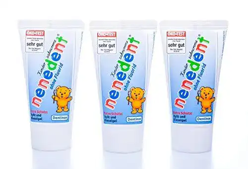 Zahnpasta ohne Fluorid NENEDENT 3x Kinderzahncreme
