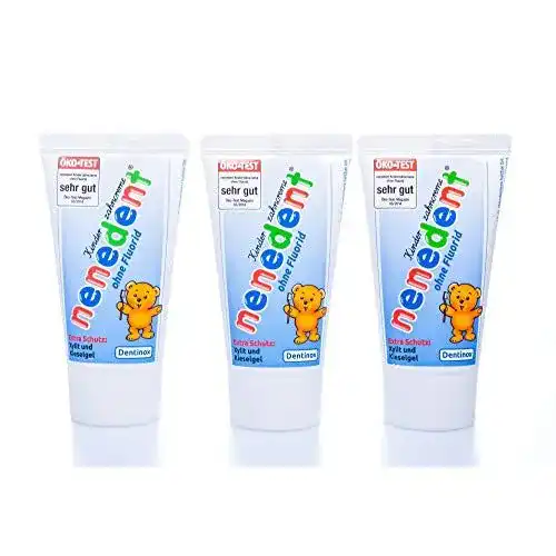 Zahnpasta ohne Fluorid NENEDENT 3x Kinderzahncreme