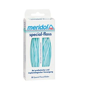 Zahnseide Meridol special – floss – Flauschfäden, 1er Pack