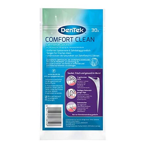 Zahnseide-Sticks DenTek 1 x 30 Stk. Comfort Clean Zahnseide Sticks