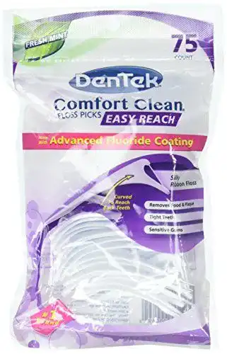 Zahnseide-Sticks DenTek Floss Picks Easy Angle Fresh Mint 75’s