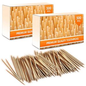 Zahnstocher Mobi Lock Premium Bambus Holz Cocktail, 1000 Stück