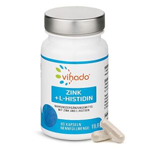 Zink Vihado Kapseln mit L-Histidin, 60 Kapseln