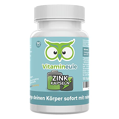 Zink Vitamineule Kapseln – 25 mg – hochdosiert & vegan