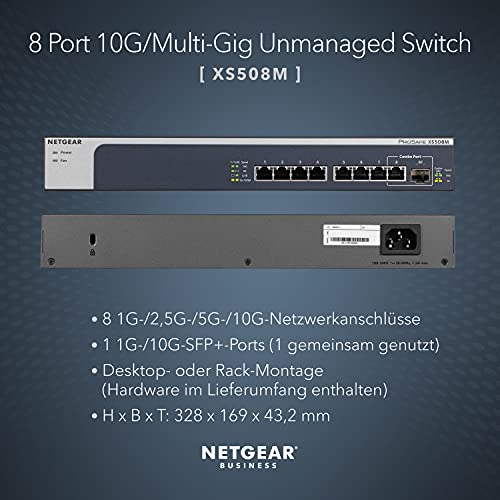 10-GB-Switch Netgear XS508M 8 Port 10GbE Multi-Gigabit