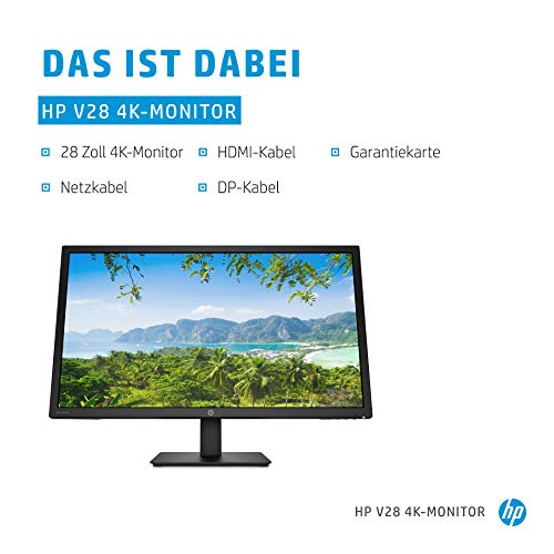 28-Zoll-Monitor HP V28 4K Monitor 28 Zoll Bildschirm, 60Hz