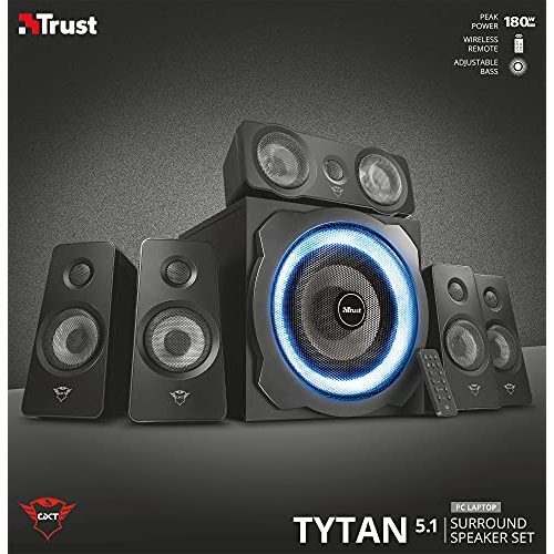 5.1-Soundsystem Trust Gaming GXT 658 Tytan 5.1 Surround, Set