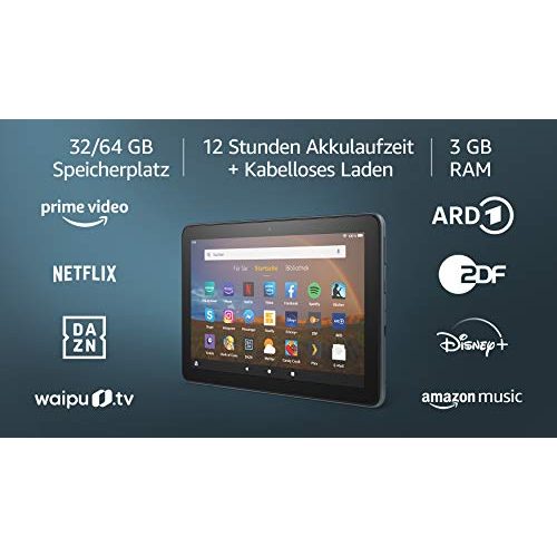 8-Zoll-Tablet Amazon Fire HD 8 Plus-Tablet, HD-Display, 32 GB