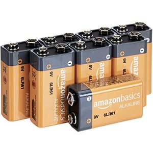 9V-Batterie Amazon Basics Everyday Alkalibatterien, 9 V, 8 Stück