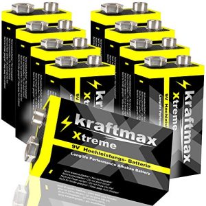 9V-Batterie kraftmax 8er Pack Xtreme 9V Block Hochleistung