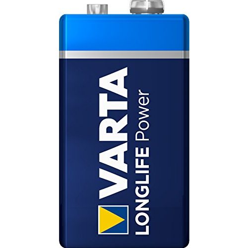 9V-Batterie Varta Longlife Power 9V Block 6LR61 Batterie, 2er Pack