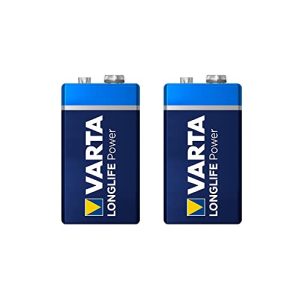 9V-Batterie Varta Longlife Power 9V Block 6LR61 Batterie, 2er Pack