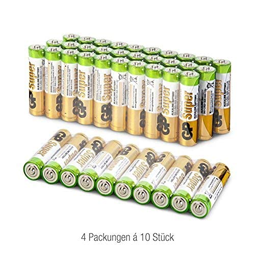 AAA-Batterie GP TONER GP Batterien AAA 1,5V, 40 Stück