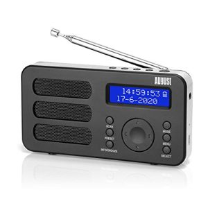 Akku-Radio August MB225 Tragbares Radio mit DAB+