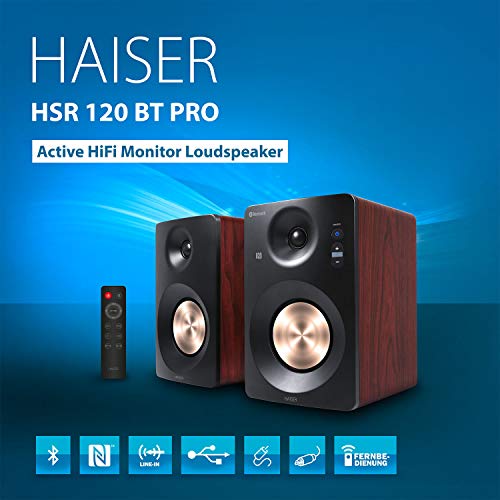Aktivboxen HAISER HSR 120 BT PRO, 60 Watt RMS Aktiv