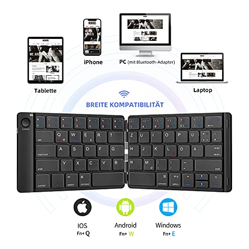 Android-Tastatur Samsers Faltbare Bluetooth Tastatur, tragbar