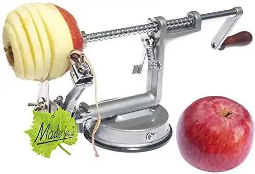 Apfelschäler Made for us Profi Alu- Apfelschneider, Silbergrau