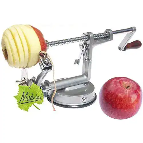 Apfelschäler Made for us Profi Alu- Apfelschneider, Silbergrau