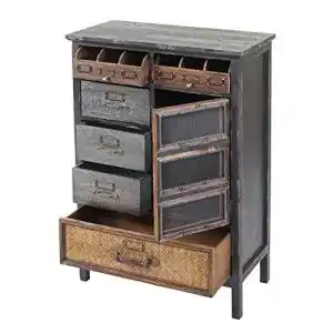 Apothekerkommode Mendler HWC-F34, Tannenholz massiv