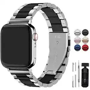 apple-watch-armband-fullmosa-rostfreier-edelstahl-lackschwarz