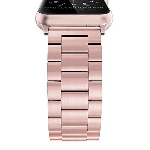 Apple-Watch-Armband Simpeak 38mm 40mm Edelstahl Metall