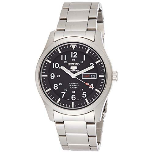 Automatic watches Seiko 5 men's watch stainless steel with metal strap