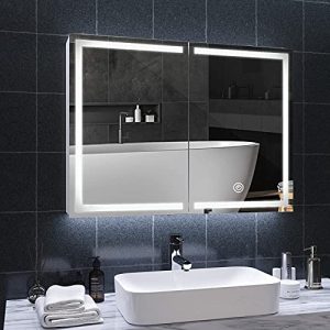 Bad Spiegelschrank mit Beleuchtung DICTAC mit Steckdose