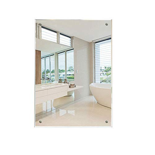 Badspiegel Dripex Spiegel Rahmenlos, rechteckig, polierter Rand